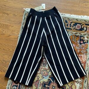 Women’s Medium cropped striped pants with tags